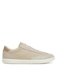 Calvin Klein Sneakersy Low Top Lace Up Cv Mix HM0HM01724 Beżowy. Kolor: beżowy. Materiał: materiał