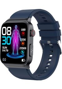 WATCHMARK - Smartwatch Watchmark Cardio One Granatowy. Rodzaj zegarka: smartwatch. Kolor: niebieski