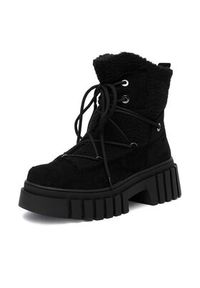 DeeZee Śniegowce HX22097-1 Czarny. Kolor: czarny. Materiał: materiał #7