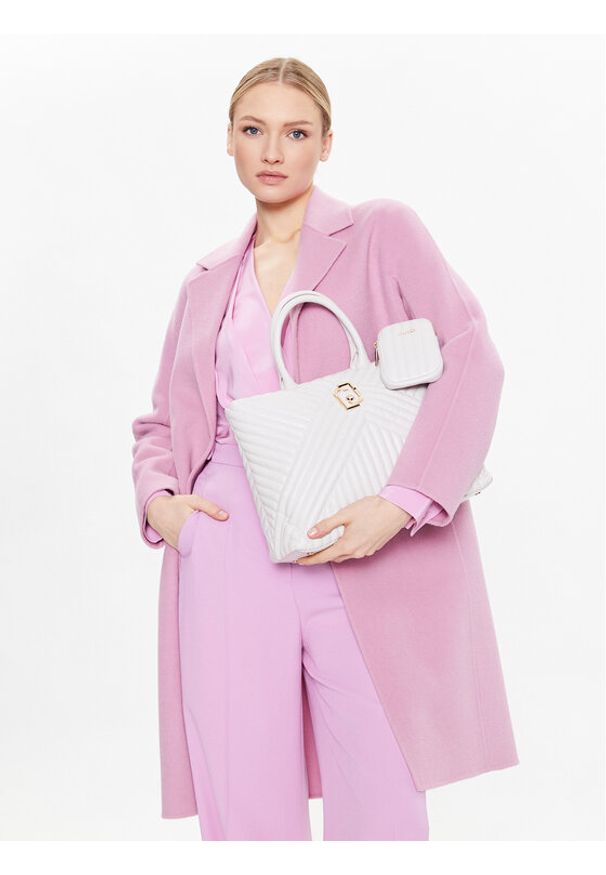 Liu Jo Torebka Ecs M Tote AA3224 E0426 Biały. Kolor: biały. Materiał: skórzane