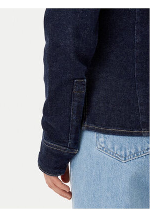 Calvin Klein Jeans Koszula jeansowa Lean J20J224539 Granatowy Regular Fit. Kolor: niebieski. Materiał: bawełna