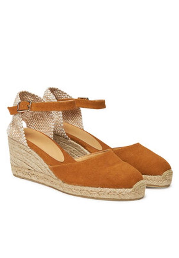 Castañer Espadryle Carol/6/002 021655 Brązowy. Kolor: brązowy. Materiał: materiał