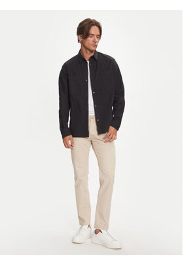 Jack & Jones Koszula Logan 12262112 Czarny Relaxed Fit. Kolor: czarny. Materiał: bawełna