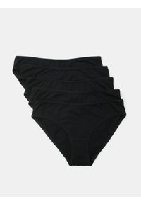 Sinsay - Bawełniane figi 5 pack - czarny. Kolor: czarny. Materiał: bawełna