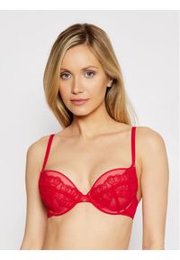 Biustonosz push-up Gossard. Kolor: czerwony. Materiał: syntetyk. Rodzaj stanika: push-up #1