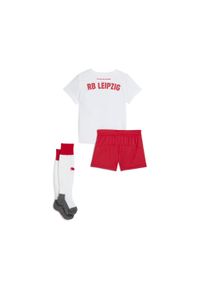 Puma - Dziecięcy strój domowy RB Leipzig 25/26 PUMA White For All Time Red. Okazja: do domu. Kolor: czerwony, biały, wielokolorowy. Materiał: dresówka. Styl: sportowy