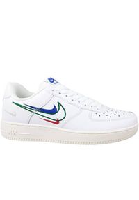 Buty do chodzenia męskie Nike Air Force 1 Low. Zapięcie: sznurówki. Kolor: biały. Materiał: guma, syntetyk, materiał. Szerokość cholewki: normalna. Model: Nike Air Force. Sport: turystyka piesza