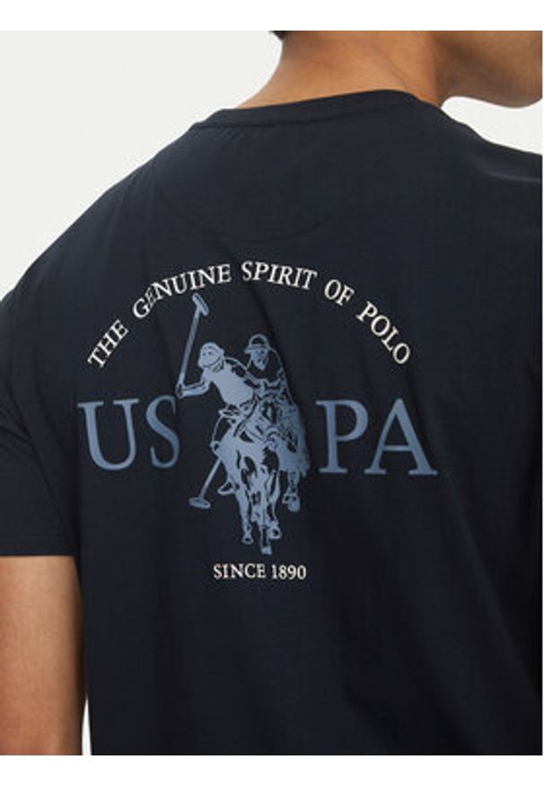 U.S. Polo Assn. T-Shirt MUP3657 Granatowy Regular Fit. Typ kołnierza: polo. Kolor: niebieski. Materiał: bawełna