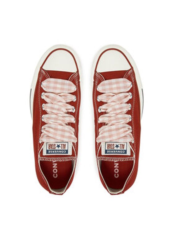Converse Trampki Chuck Taylor All Star Gingham A13662C Czerwony. Kolor: czerwony. Materiał: materiał