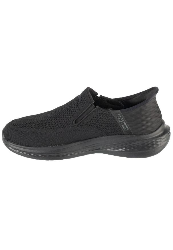 skechers - Buty sportowe Sneakersy męskie, Slip-Ins RF: Slade - Deacon. Kolor: czarny. Materiał: materiał