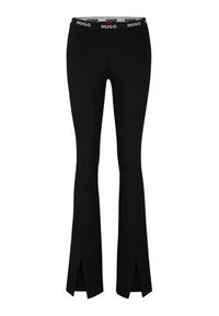 Hugo Spodnie materiałowe Haskanna 50493781 Czarny Slim Fit. Kolor: czarny. Materiał: syntetyk #2