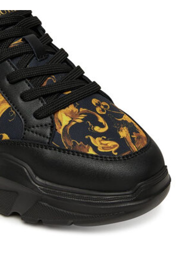 Versace Jeans Couture Sneakersy 79YA3SC2 ZSC85 G89 Czarny. Kolor: czarny. Materiał: skóra