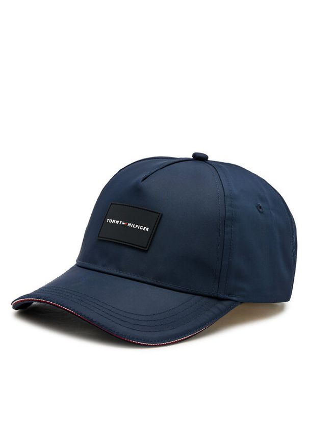 TOMMY HILFIGER - Tommy Hilfiger Czapka z daszkiem Corporate Repreve 5 Panel Cap AM0AM12545 Granatowy. Kolor: niebieski. Materiał: materiał