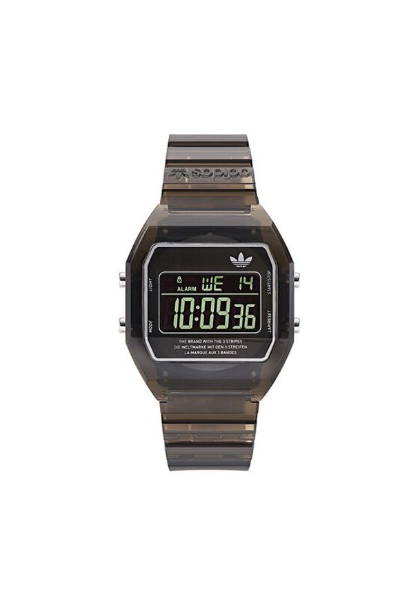 adidas Originals Zegarek Digital Two Crystal AOST24064 Czarny. Kolor: czarny