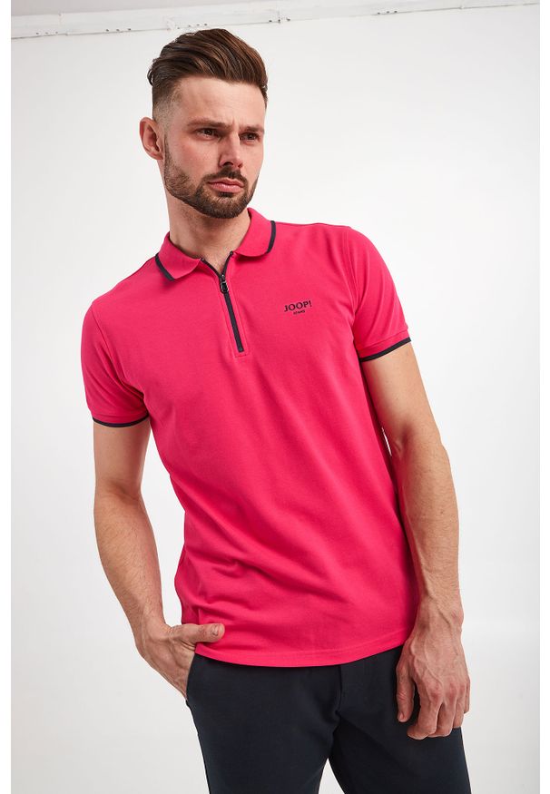 JOOP! Jeans - Polo JOOP! JEANS. Typ kołnierza: polo. Długość rękawa: krótki rękaw. Długość: krótkie. Wzór: nadruk. Styl: klasyczny