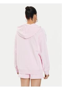 Adidas - adidas Bluza Essentials 3-Stripes IR6132 Różowy Loose Fit. Kolor: różowy. Materiał: bawełna #2