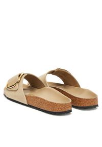 Birkenstock Klapki Madrid Big Buckle Hex 1030467 Brązowy. Kolor: brązowy. Materiał: skóra #2