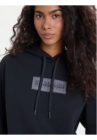 Napapijri Bluza B-Box NP0A4HYQ Czarny Regular Fit. Kolor: czarny. Materiał: bawełna