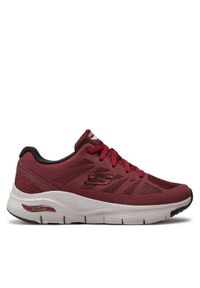skechers - Skechers Sneakersy Charge Back 232042/BURG Bordowy. Kolor: czerwony. Materiał: materiał #1