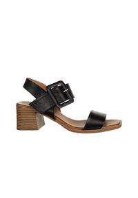 Sandały Bayla-161 191 1034 21201 02 Black 161716, Czarny, Skóra naturalna - 39. Zapięcie: sprzączka. Kolor: czarny. Materiał: skóra. Sezon: lato. Obcas: na obcasie. Wysokość obcasa: średni #1