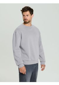 Sinsay - Bluza basic comfort fit - szary. Kolor: szary
