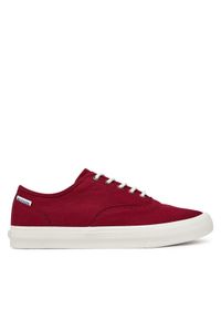 TOMMY HILFIGER - Tommy Hilfiger Tenisówki Hi Vulc Oxford Twill FM0FM05400 Czerwony. Kolor: czerwony. Materiał: materiał