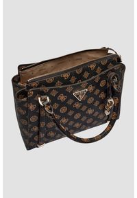Guess - GUESS Brązowa logowana torebka damska Daryna II. Kolor: brązowy. Materiał: skórzane. Styl: elegancki, casual #9