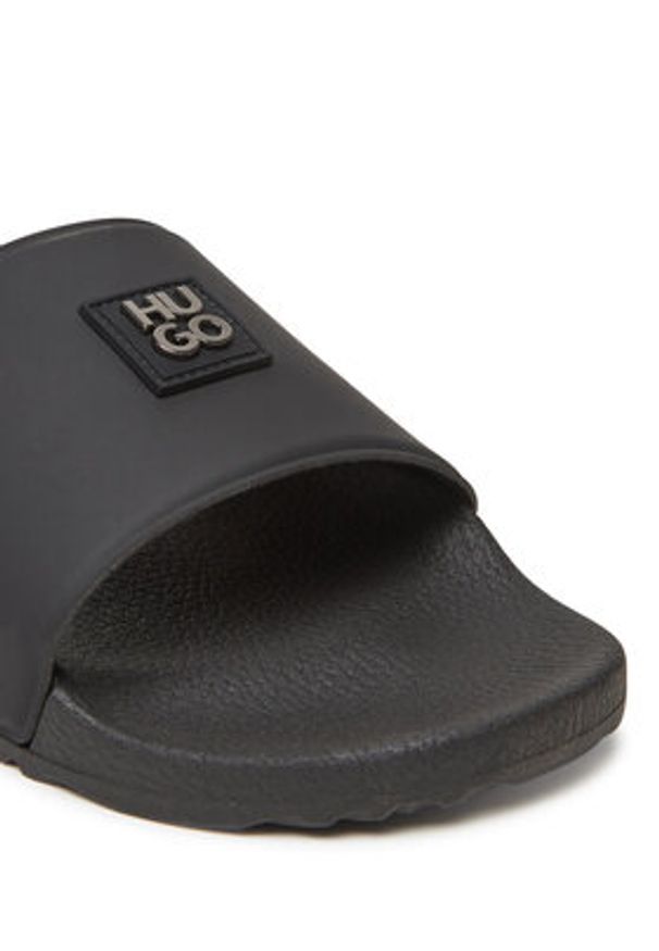 Hugo - HUGO Klapki Timein 50548671 Czarny. Kolor: czarny. Materiał: syntetyk