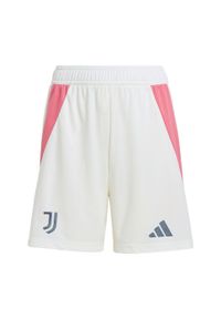 Adidas - Szorty Juventus 24/25 Away Kids. Kolor: biały. Materiał: materiał