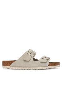 Birkenstock Klapki Arizona 1031638 Beżowy. Kolor: beżowy. Materiał: zamsz, skóra #1