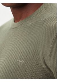 Mustang Sweter Elliot 1016844 Zielony Regular Fit. Kolor: zielony. Materiał: bawełna