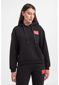 Armani Exchange - Bluza dresowa damska ARMANI EXCHANGE. Typ kołnierza: kaptur. Materiał: dresówka. Wzór: aplikacja #5
