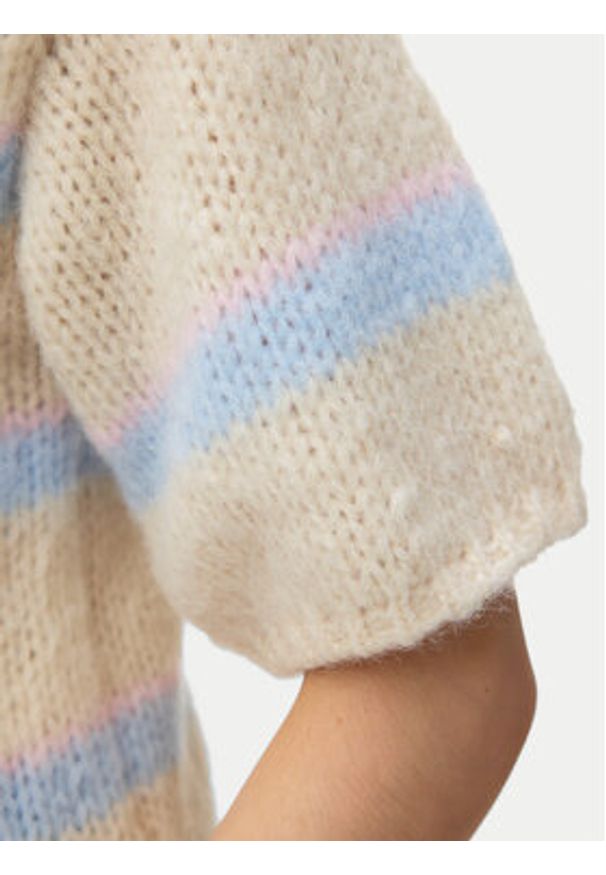 Vero Moda Kardigan Maybe 10348316 Beżowy Regular Fit. Kolor: beżowy. Materiał: syntetyk