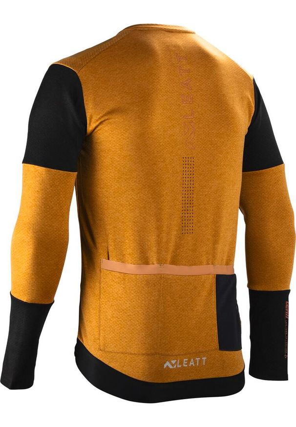 LEATT - Bluza rowerowa męska Leatt Jersey MTB Trail 4.0. Kolor: brązowy. Materiał: jersey