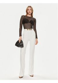 Elisabetta Franchi Spodnie materiałowe PA-034-42E2-5981 Biały Regular Fit. Kolor: biały. Materiał: syntetyk #2