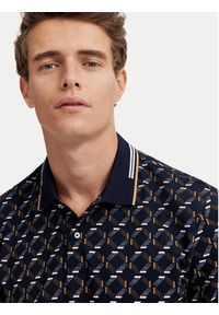 Bugatti Polo 8150-75032C Granatowy Regular Fit. Typ kołnierza: polo. Kolor: niebieski. Materiał: syntetyk #6