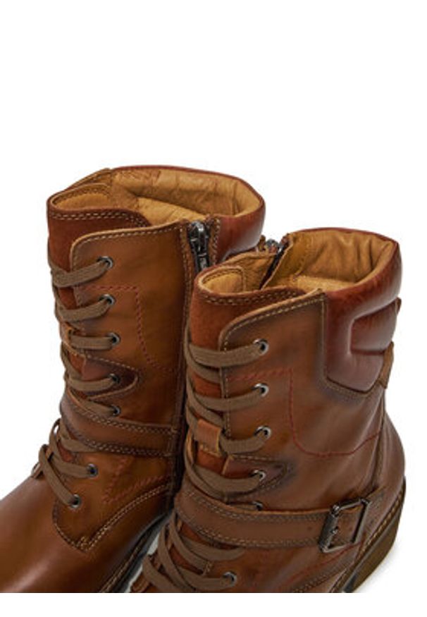 Pikolinos Trzewiki San Sebastian W1T-8675C1 Brązowy. Kolor: brązowy. Materiał: skóra