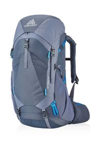 Gregory plecak Amber 34 damski kolor szary duży gładki. Kolor: szary. Materiał: materiał. Wzór: gładki