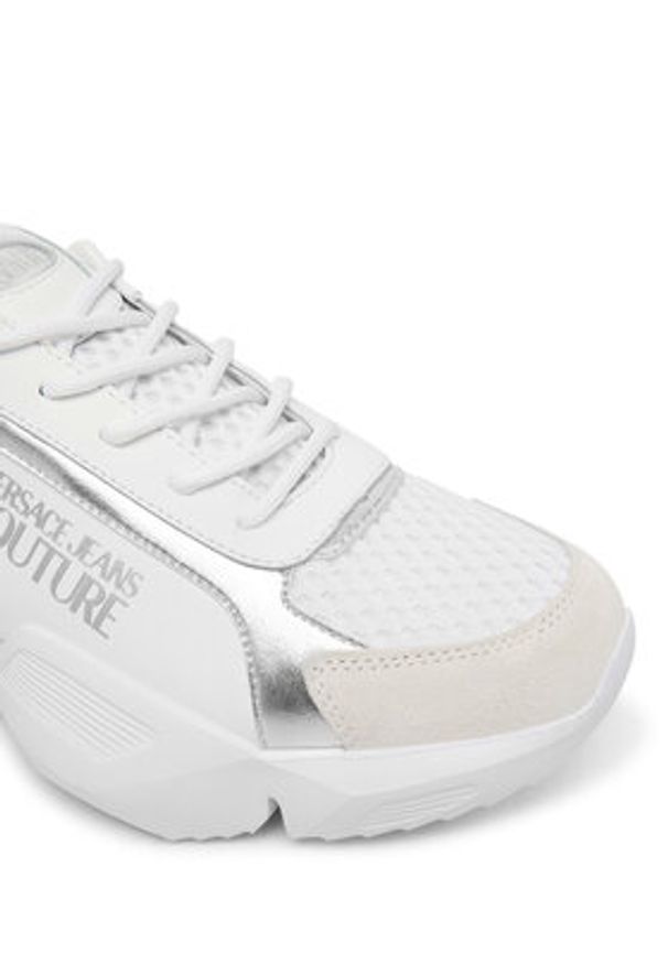 Versace Jeans Couture Sneakersy 80VA3SU3 ZPB78 S03 Biały. Kolor: biały. Materiał: skóra