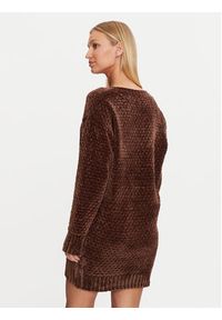 Guess Sukienka dzianinowa Talia W4BR72 Z3HH2 Brązowy Regular Fit. Kolor: brązowy. Materiał: syntetyk #3
