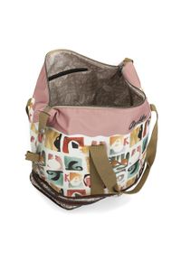 Torba podróżna damska Anekke, wykonana z materiału tekstylnego z dekoracyjnym nadrukiem pojemna, 42578-001. Materiał: materiał. Wzór: nadruk. Styl: casual #8