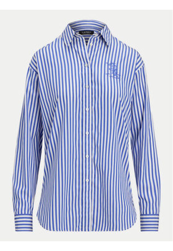 Lauren Ralph Lauren - LAUREN RALPH LAUREN Koszula 200957334001 Niebieski. Kolor: niebieski. Materiał: bawełna