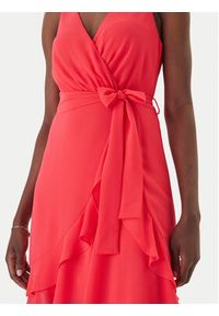 Morgan Sukienka koktajlowa 241-ROSVAL Różowy Regular Fit. Kolor: różowy. Materiał: syntetyk. Styl: wizytowy #4