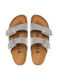 Birkenstock Klapki Arizona 1030127 Srebrny. Kolor: srebrny. Materiał: skóra #6