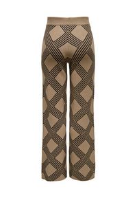 only - ONLY Spodnie dzianinowe Anny 15327634 Beżowy Loose Fit. Kolor: beżowy. Materiał: syntetyk