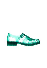 melissa - Sandały Melissa Heart Sandal Capetos AD Green Transparent 010407, Zielony, Guma. Zapięcie: klamry. Kolor: zielony. Materiał: tworzywo sztuczne. Sezon: lato. Obcas: na obcasie. Wysokość obcasa: średni