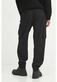 medicine - Medicine spodnie męskie kolor czarny. Kolor: czarny. Materiał: tkanina. Wzór: gładki #5
