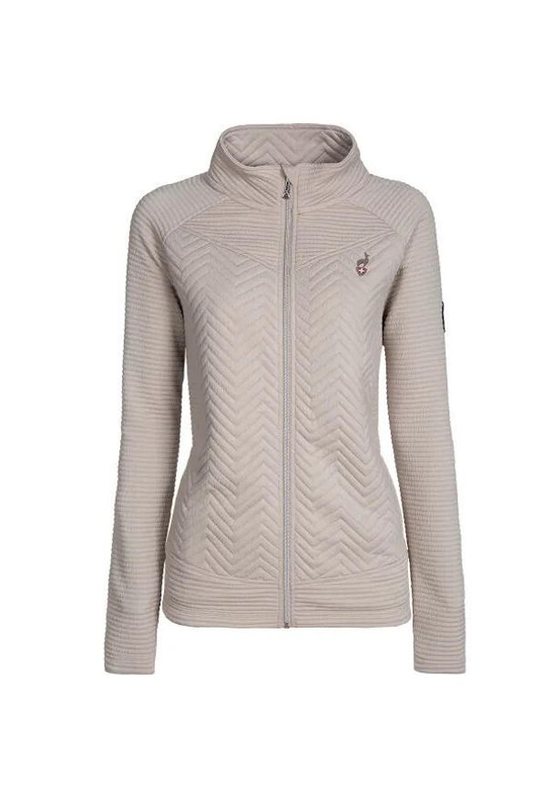 Kurtka damska dwumateriałowa Aulp Simix. Kolor: beżowy. Materiał: materiał, polar. Sport: turystyka piesza