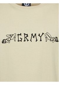 Grimey T-Shirt GA689 Beżowy Urban Fit. Kolor: beżowy. Materiał: bawełna #2