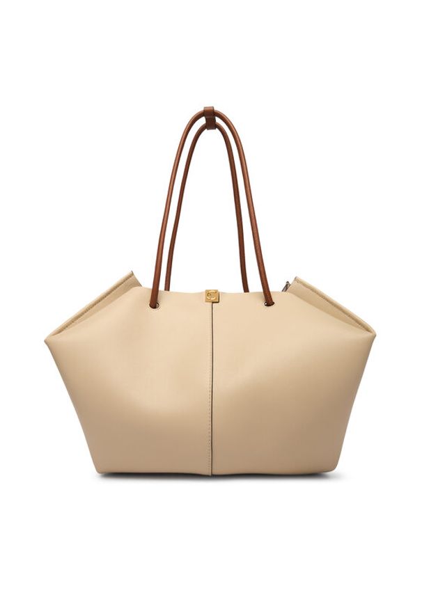 Coccinelle Torebka U2L Coccinellekamy E1 U2L 11 02 01 Beżowy. Kolor: beżowy. Materiał: skórzane